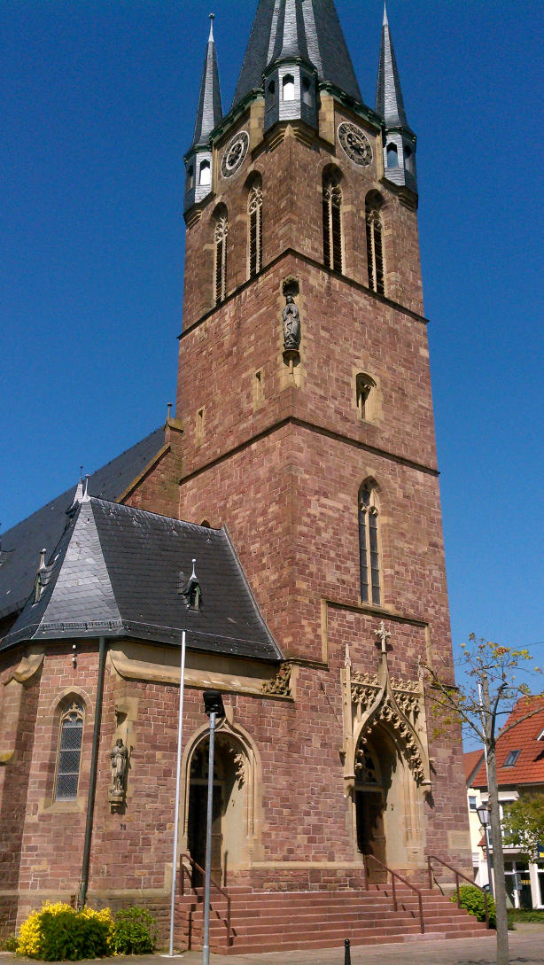 Die Kirche in Reilingen