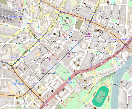 OpenStreetMap der Kasseler Innenstadt