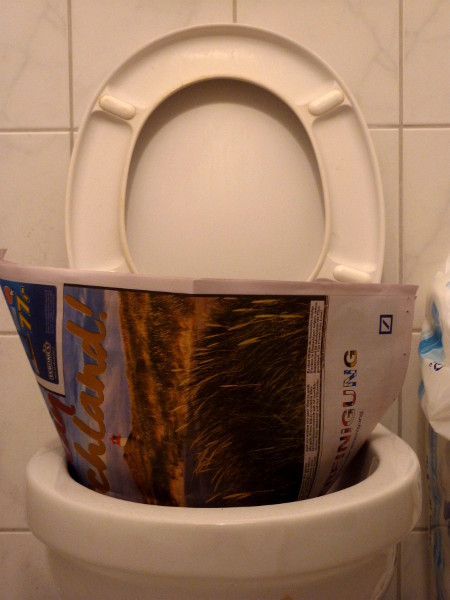 Die Gratis-Bild in der Toilette